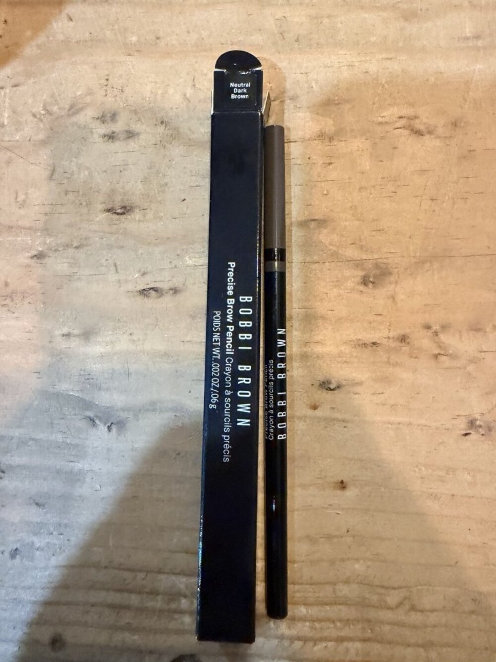 Bobbi Brown Precise Brow Pencil in NEUTRAL DARK BROWN 0.06g New W/ Box